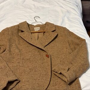 Coldwater Creek Women's Brown Tweed Blazer